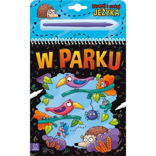 AKS680-7 Książeczka zdrapuj szukaj jeżyka z rysikiem Aksjomat