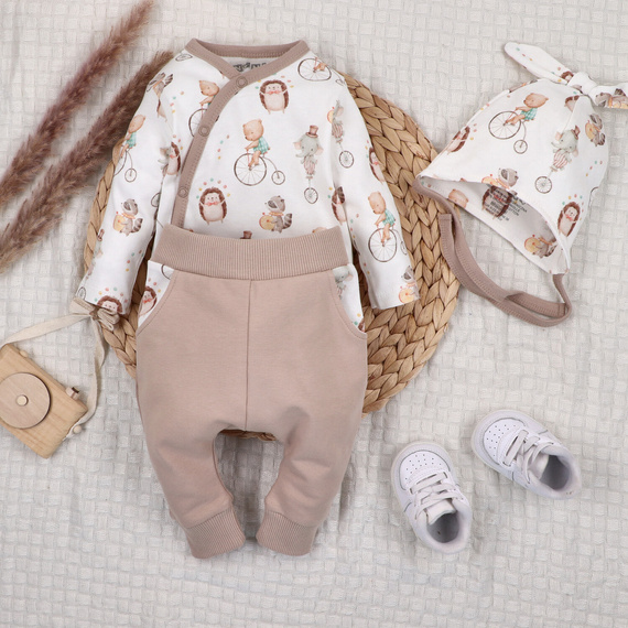 ABN-5581 Circus Body kopertowe niemowlęce Nini – 100% bawełna organiczna, bezniklowe napy, produkcja polska