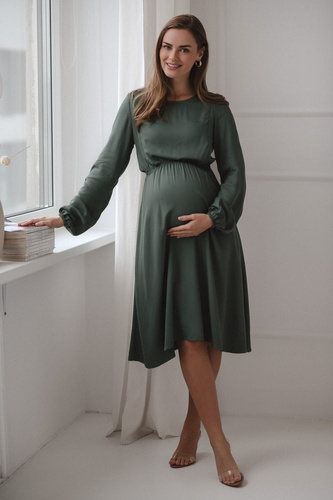 Lovely Dress Midi sukienka ciążowa i do karmienia Milk&Love miętowy