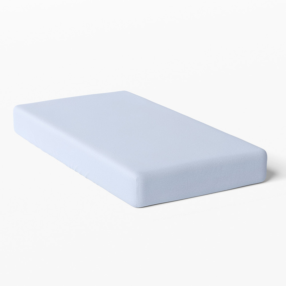 Eevi Prześcieradło dziecięce bawełniane - jasny niebieski