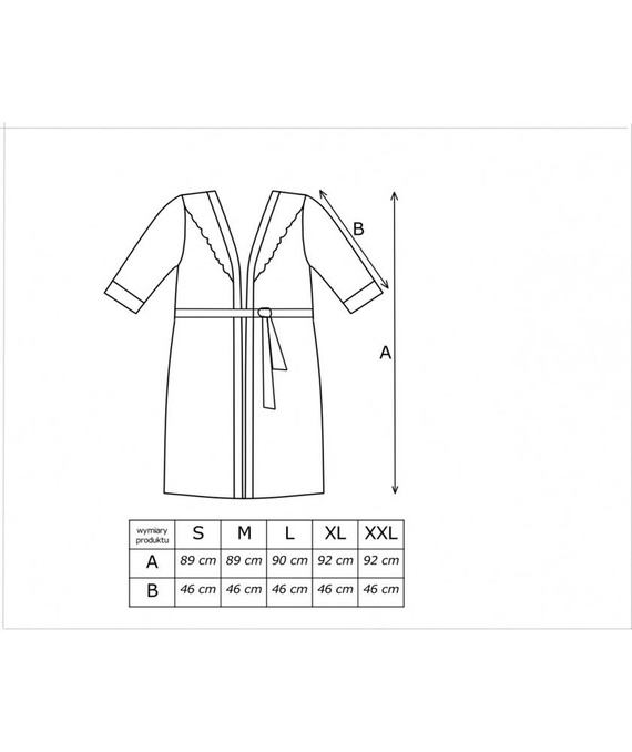 Mari Szlafrok damski Donna - ecru