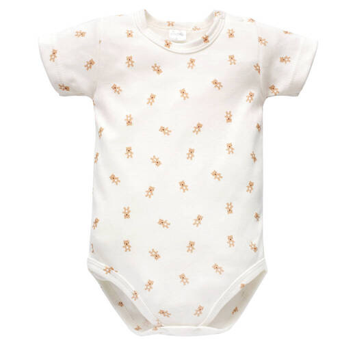 Lovely Day Pinokio Body niemowlęce  - ecru misie