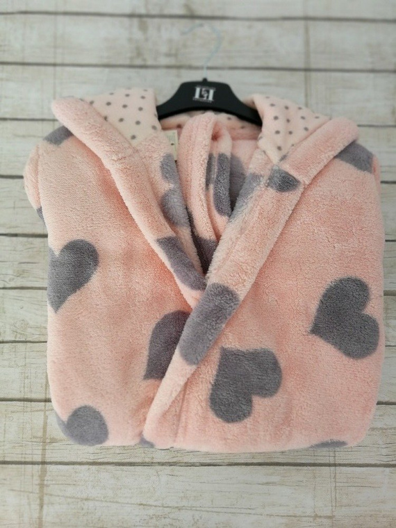 Kola Szlafrok damski L&L- różowy-fioletowy