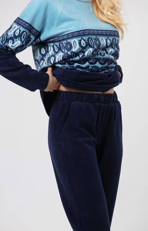 LHS 893 B24 Piżama Damska/ Key - niebieski