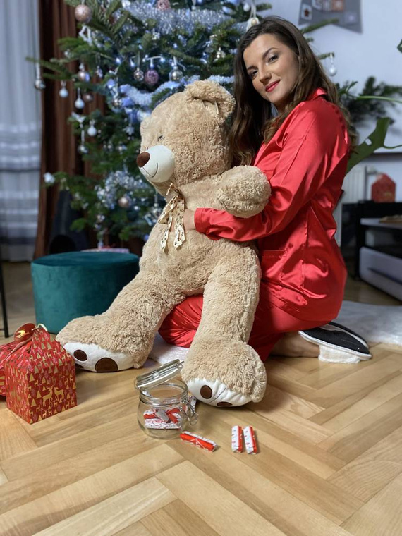 934 Classic Piżama damska Forex - czerwony