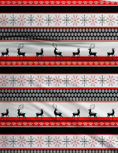 F-79A Pościel flanelowa świąteczna śnieżynki Matex czerwony