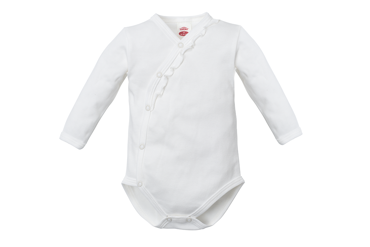 "ROSES" Makoma Body baby z długim rękawem ecru