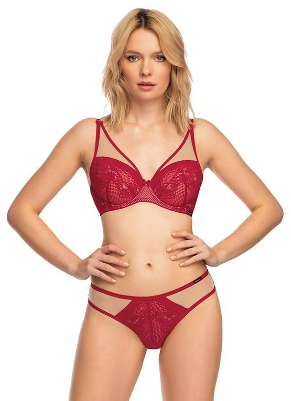 Casilda Biustonosz push-up Nipplex- czerwony