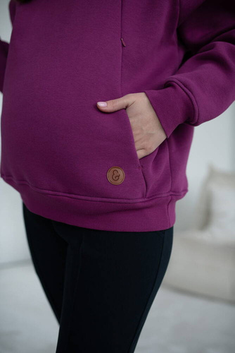 Motherhood Milk&Love bluza do karmienia oversize fioletowy