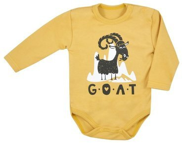 Mountains Koala Body z długim rękawem - żółty