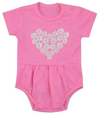 Bawełniane Body  krótki rękaw "MARCELINKA" Koala-różowy