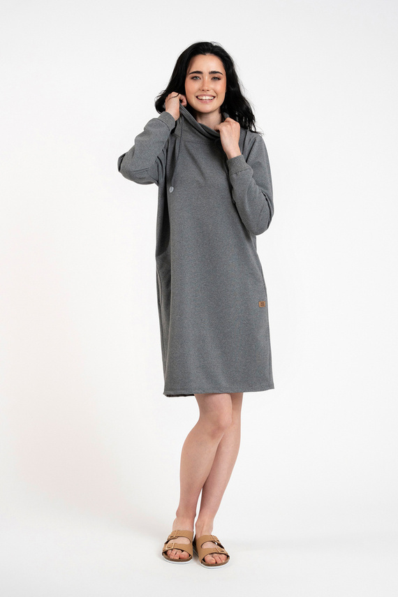 Malmo tunika damska długi rękaw Italian Fashion - śr. melanż