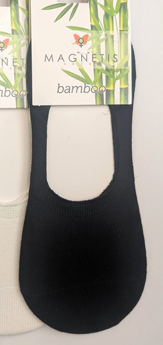 Stopki baleriny Bamboo Magnetis 251145 silikon cienkie komfort black