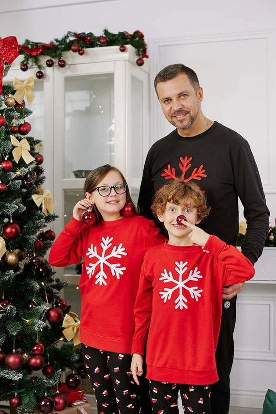 OBS4000-001 Moraj Bluza męska świąteczna - czarny