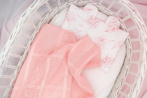 Sensis Jade Kocyk Niemowlęcy - pudrowy