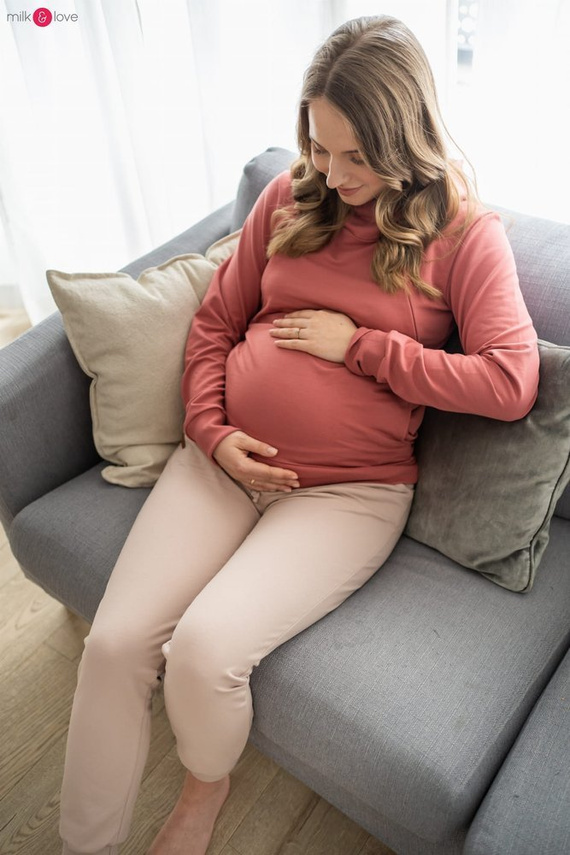 Milk Please Milk&Love bluza do karmienia dusty cedar