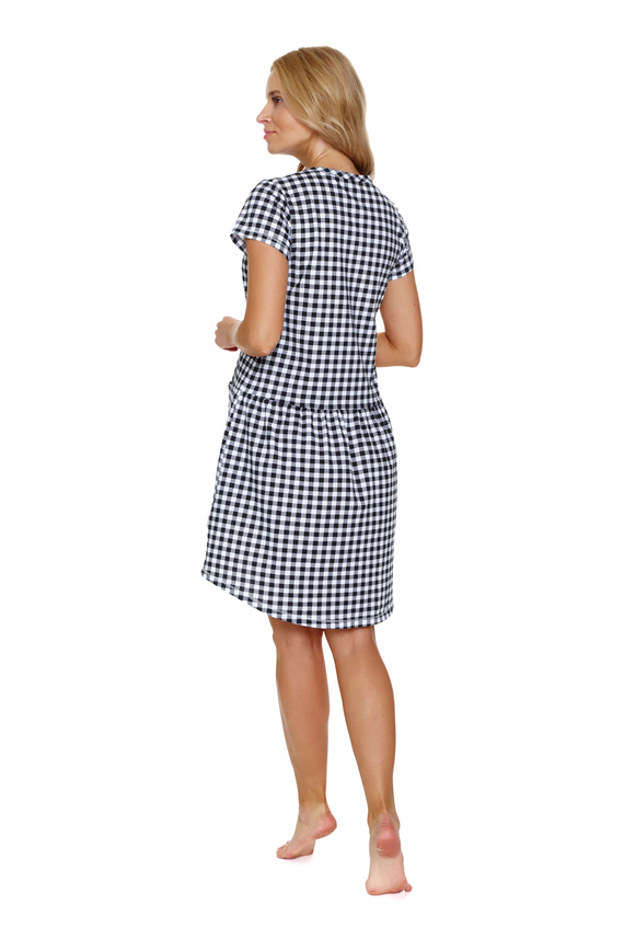 Koszula Nocna 9444 Doctor Nap - black check