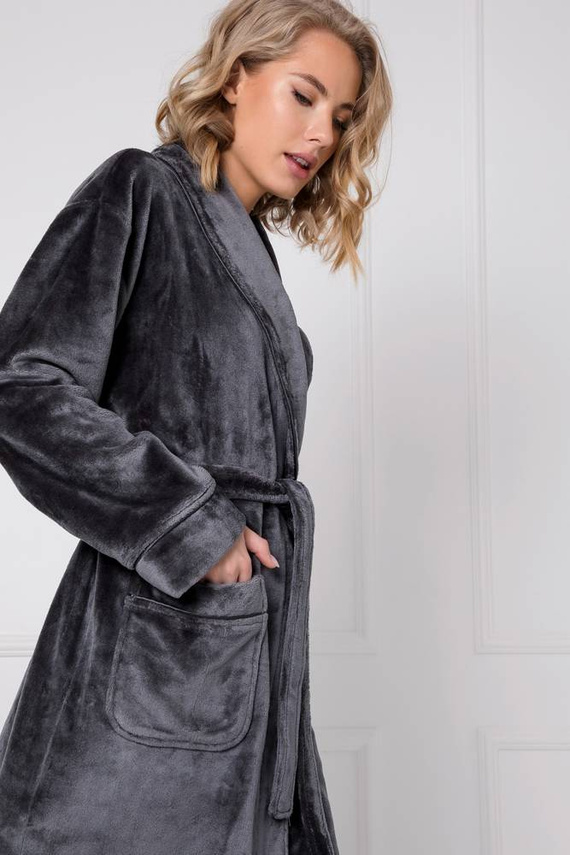 Eve Bathrobe Szlafrok damski Aruelle - dark grey