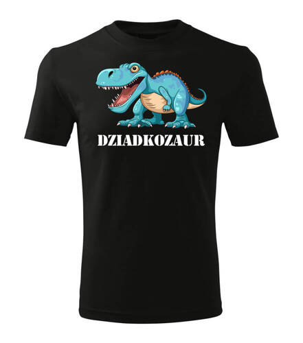 SKU M28 "Dziadkozaur" koszulka męska Moocha czarny