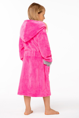 Szlafrok dziecięcy Kids Delfino - fuksja