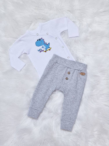 Let's Drive Bambarillo Body z długim rękawem kopertowe biały