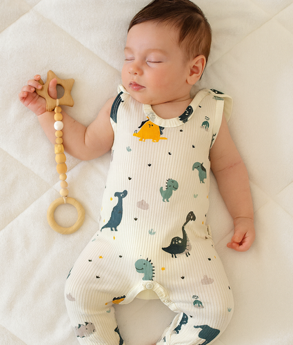 Mamatti SC15530 – śpiochy niemowlęce z motywem dinozaurów, bawełniane