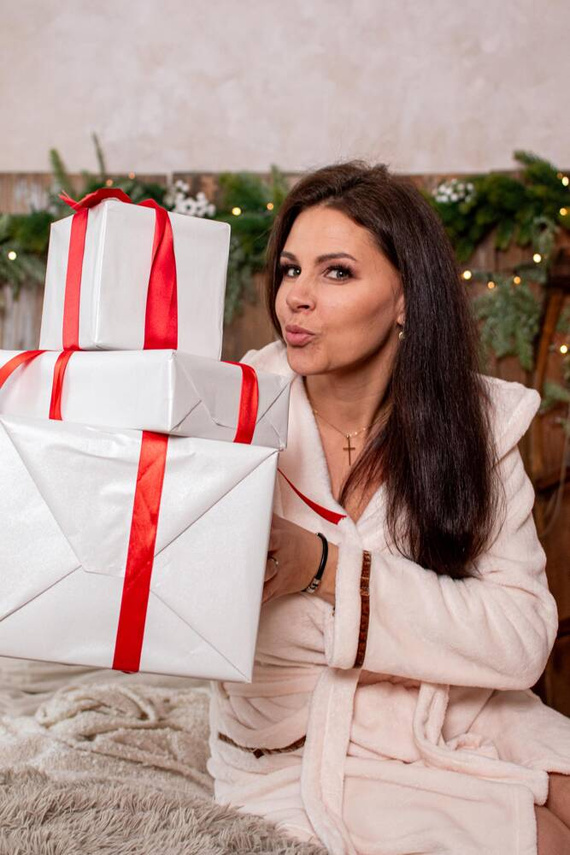 717 Serena Krótki Szlafrok damski Forex - ecru