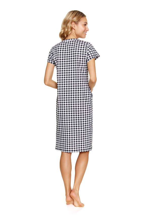 Koszula Nocna 5271 Doctor Nap - black check