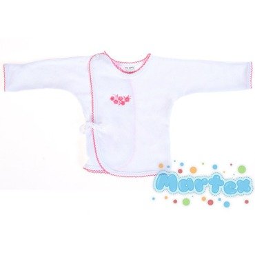 Koszulka niemowlęca z haftem - różowy Martex
