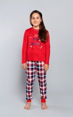 Olandia bawełniana piżama dla dziewczynki Italian Fashion- czerwona 