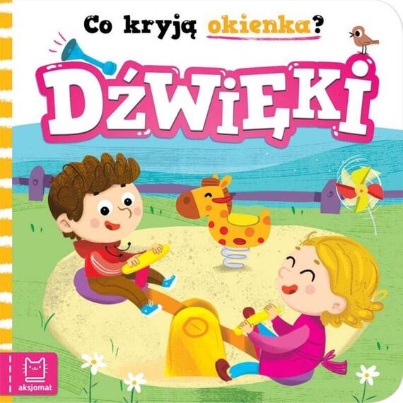 AKS417-9 "Co kryją okienka? Dźwięki" Książeczka Aksjomat 