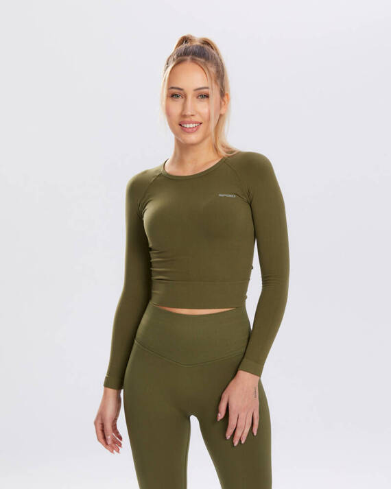 Adapt Rashguard bluzka damska długi rękaw Spaio khaki 