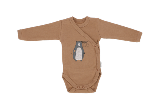 BD10726 Bear Mamatti Body kopertowe z długim rękawem