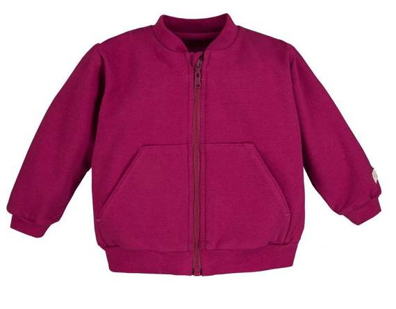 Bluza dresowa rozpinana "SIMPLY COMFY" Ewa Klucze- bordo 