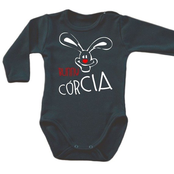 Body długi rękaw "BUNNY CÓRCIA" Moocha czarny