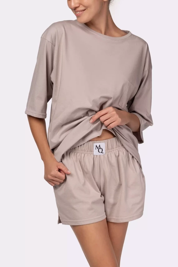 Joy shortsleeve Piżama damska Mona beige