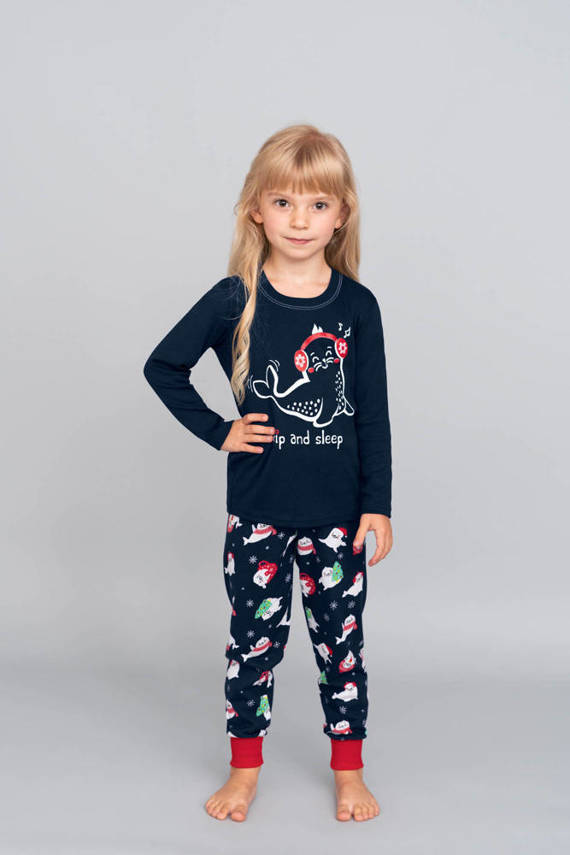 Kasjana talian Fashion Piżama dla dziecka - granatowy/druk granatowy 