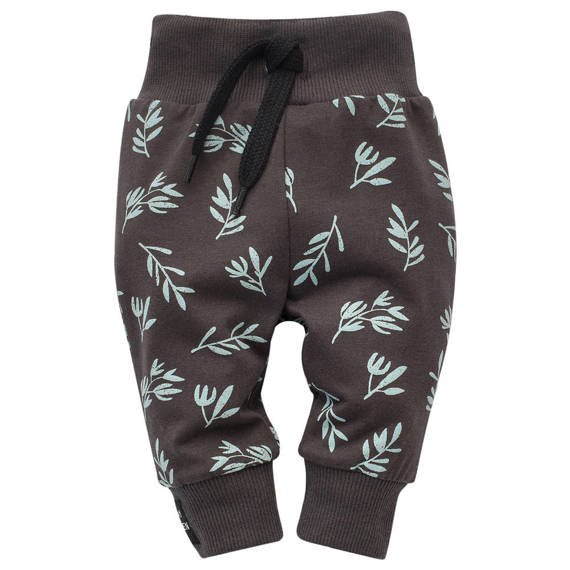 Legginsy niemowlęce  "Stay Green" Pinokio - grafit druk 