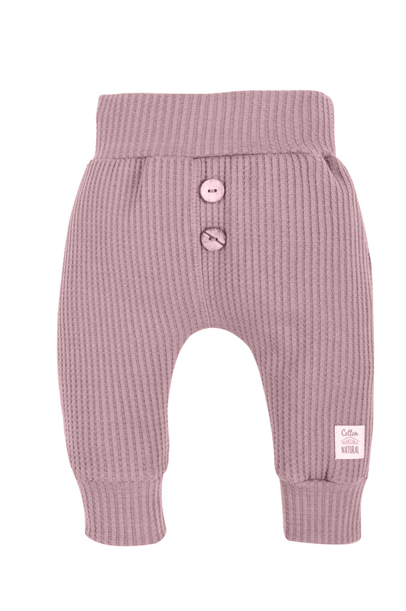 "Natural Waffel" Makoma Spodnie niemowlęce pink