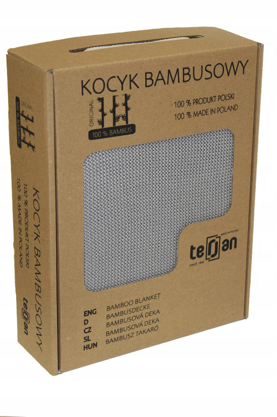 Two Left Kocyk bambusowy Terjan - Steel Grey